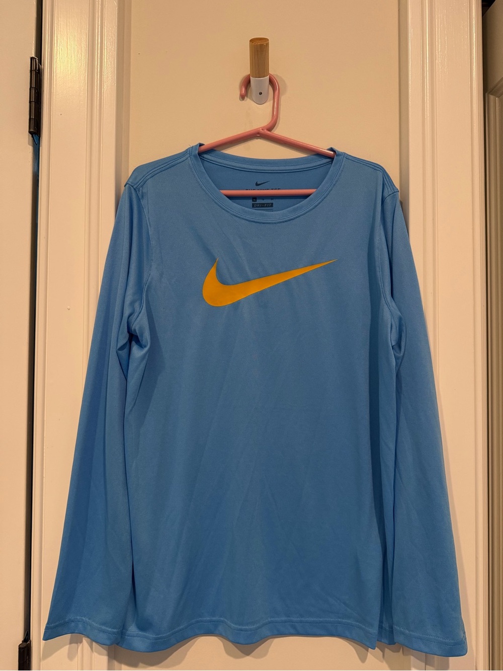 Nike Light Blue Dri-FIT Tee with Black Logo